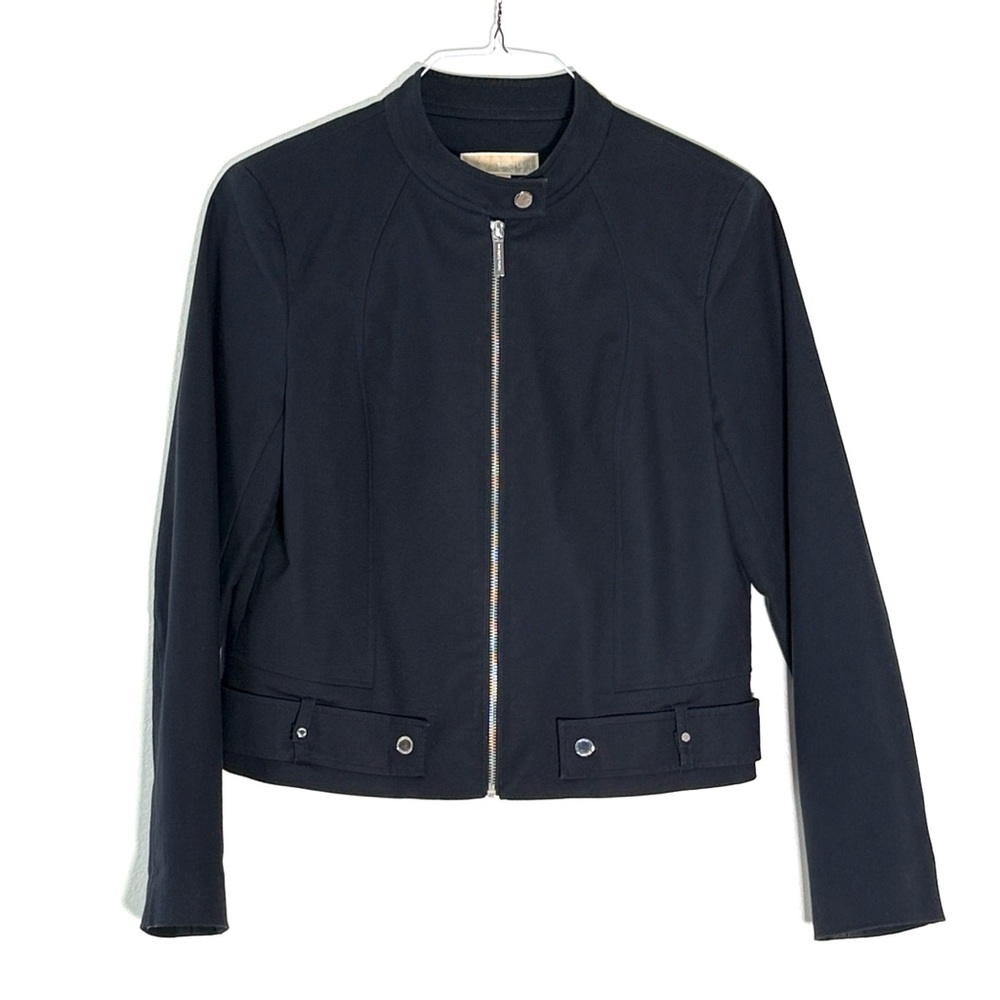 Michael Kors Women’s Motor Bike Blue Jacket